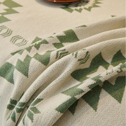 Tribal Harmony Sofaüberwurf - Wendbar, Weiche Chenille für Couch 3