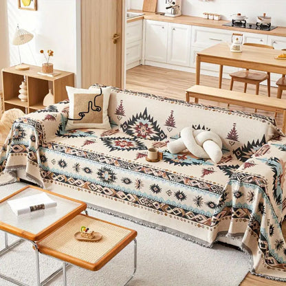 Triton Sofabezug - Hochwertiger Chenille, Bohemian-Stil für 2-4-Sitzer Sofas 6
