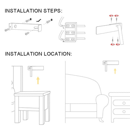 Twirllite Wandleuchte - LED, Drehbar und Einstellbare Helligkeit 6