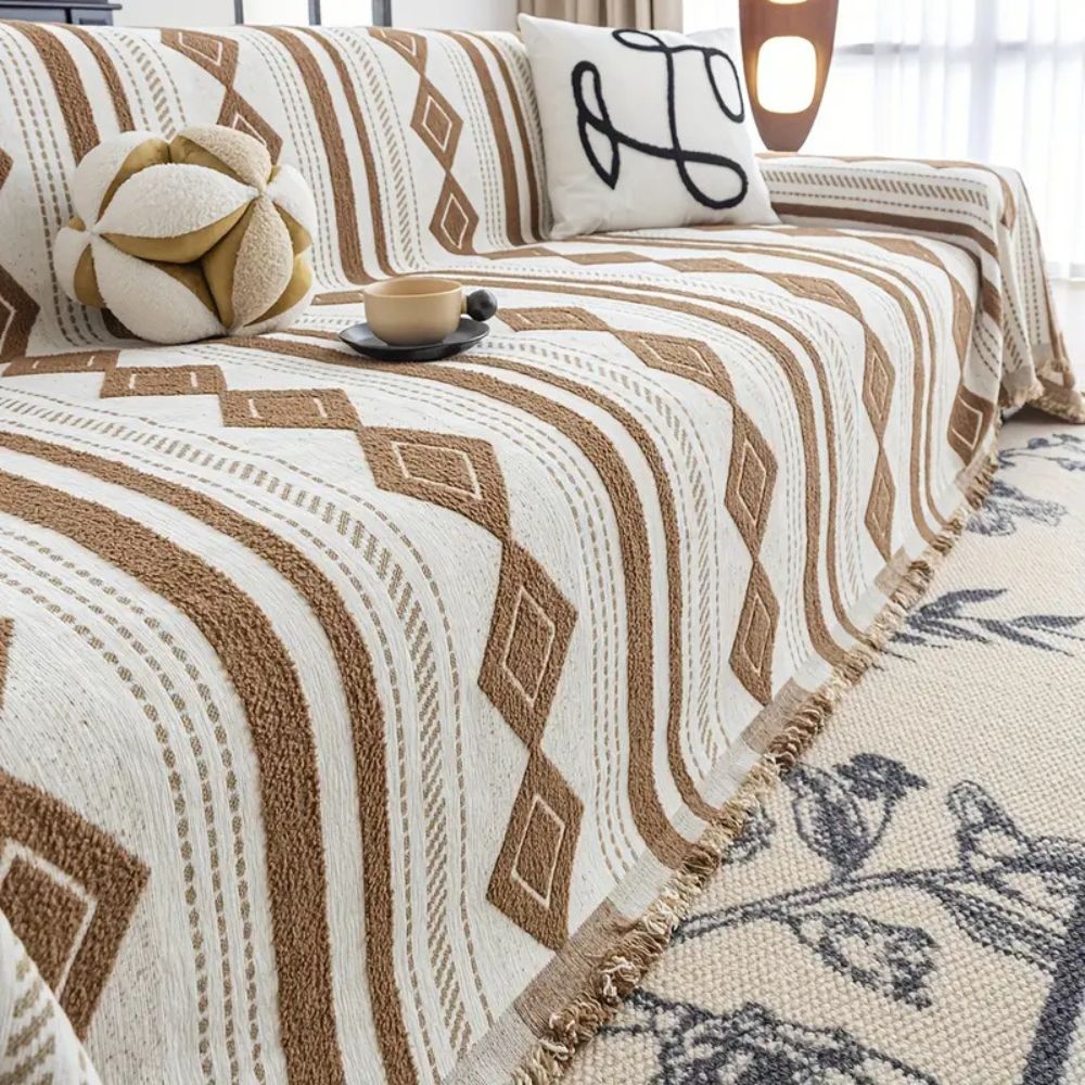 Vela Sofabezug - Mikrofaser, Boho-Stil und Schutz 6