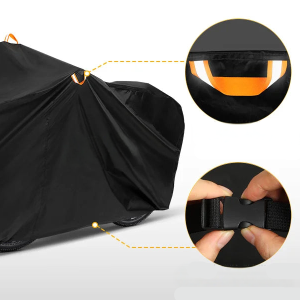 VeloGuard Fahrradabdeckung - Wasserdichtes 210D-Oxford-Gewebe, Robust und Wetterfest 7