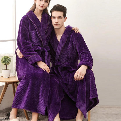 Vento Bademantel - Weicher Fleece, Unisex für Damen und Herren 0