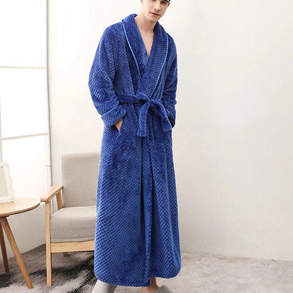 Vento Bademantel - Weicher Fleece, Unisex für Damen und Herren 12