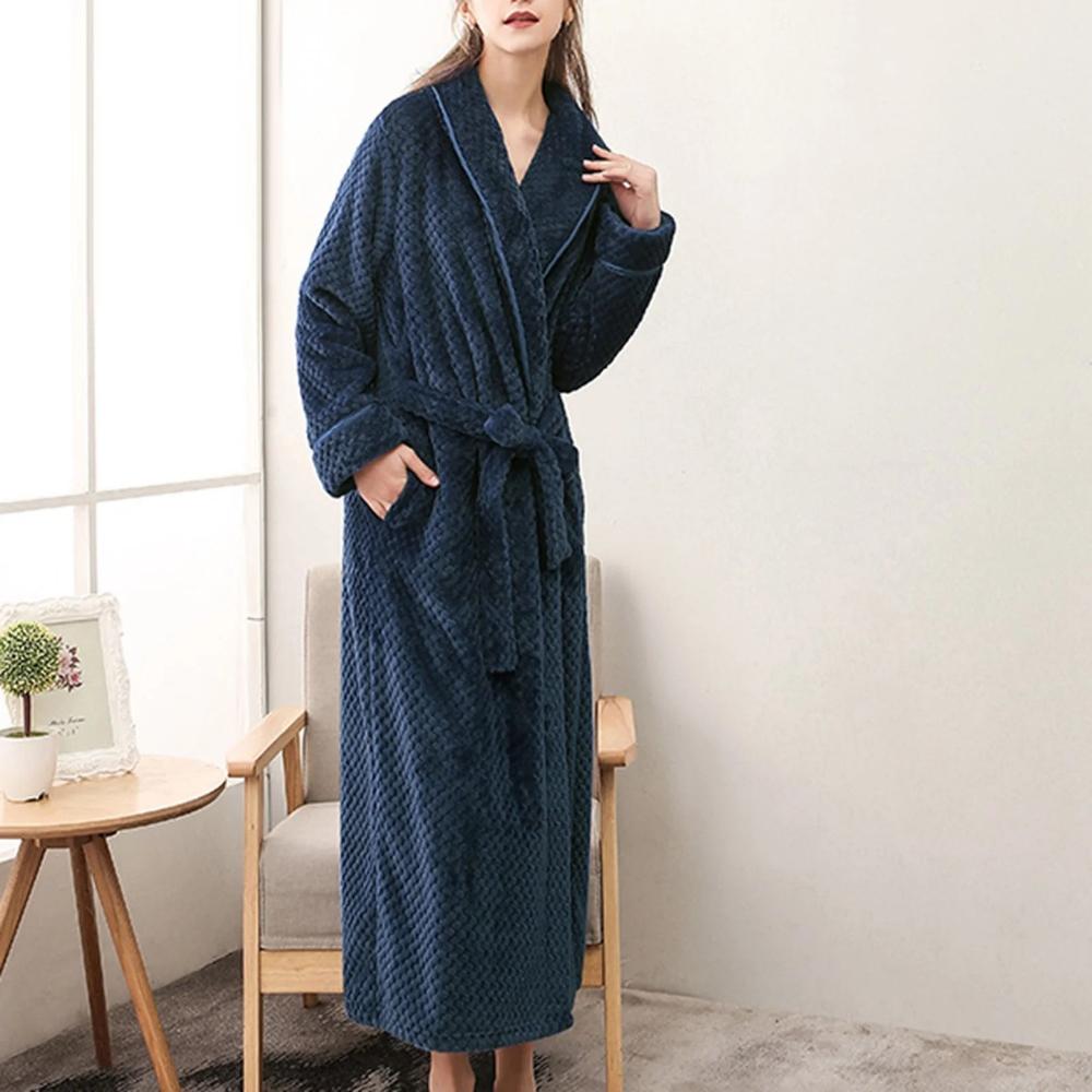 Vento Bademantel - Weicher Fleece, Unisex für Damen und Herren 3