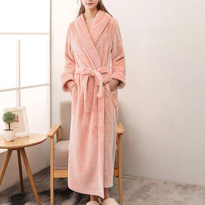 Vento Bademantel - Weicher Fleece, Unisex für Damen und Herren 4