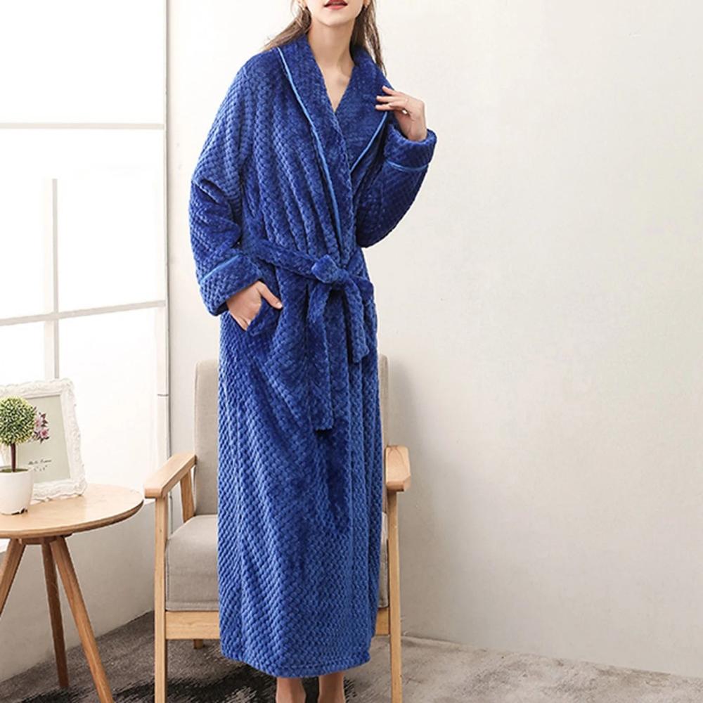 Vento Bademantel - Weicher Fleece, Unisex für Damen und Herren 6