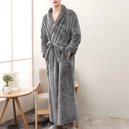 Vento Bademantel - Weicher Fleece, Unisex für Damen und Herren 8