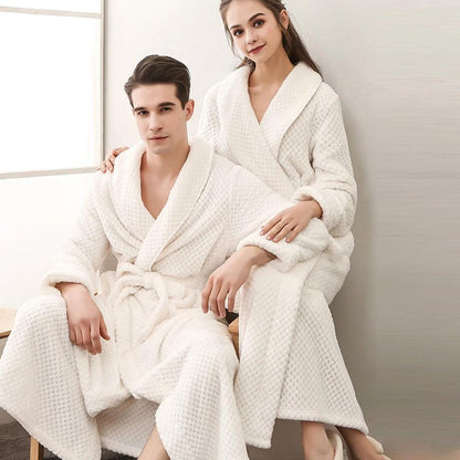 Vento Bademantel - Weicher Fleece, Unisex für Damen und Herren 9