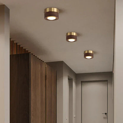 Waldora Deckenleuchte - Walnussholz, LED Strahler für Wohnzimmer 3