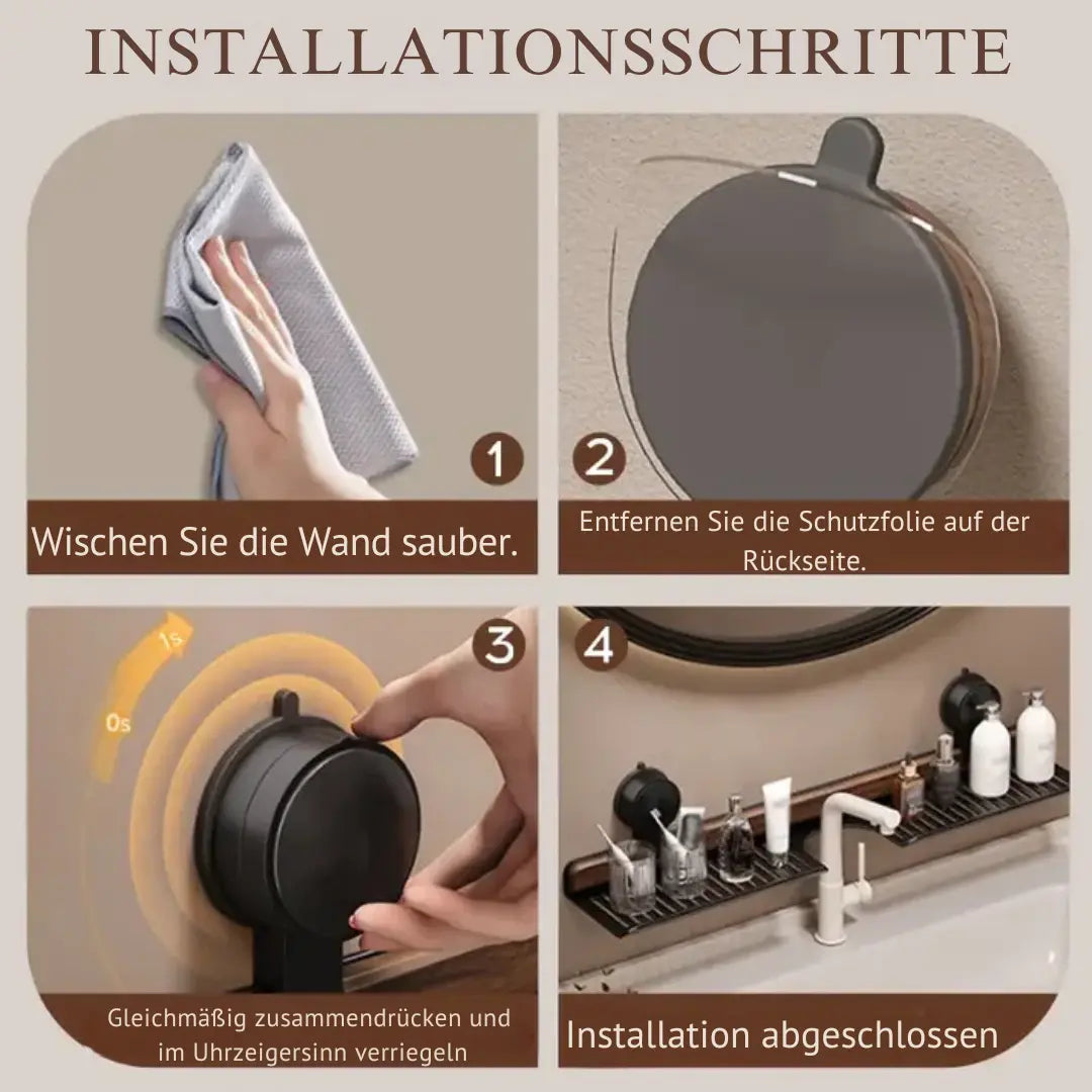 Walto Spülbeckenregal - Walnussholz, Bohrfrei, Stilvoll 7