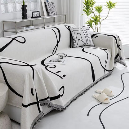 Wendigo Sofabezug - Chenille, Abstraktes Design für Sofa und Couch 3