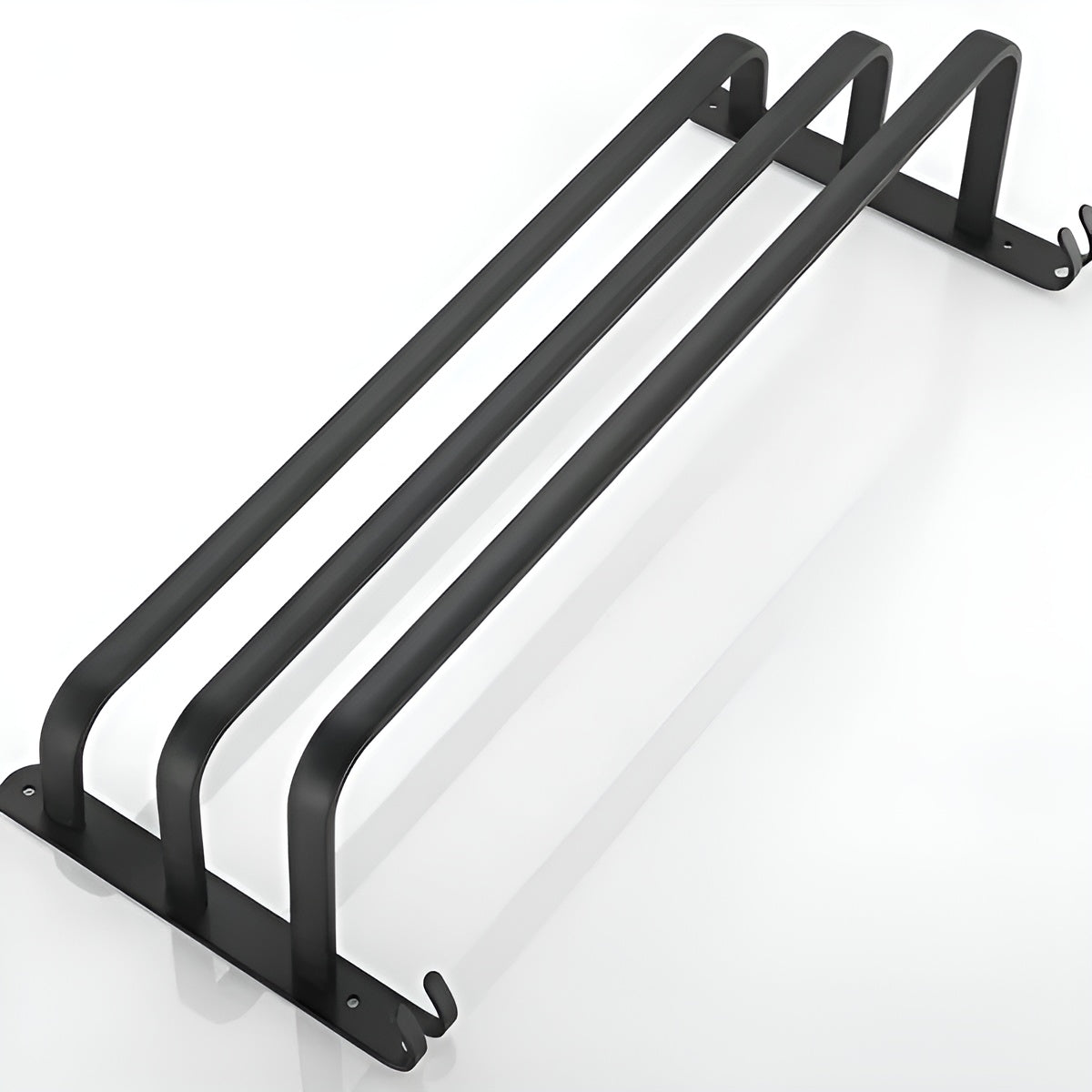 Wendo Wandhandtuchhalter - Mattschwarz, 3 Ebenen, Platzsparend 1