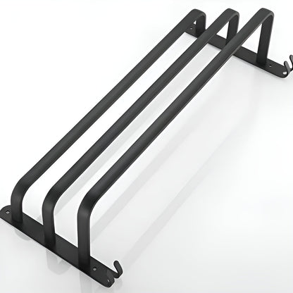 Wendo Wandhandtuchhalter - Mattschwarz, 3 Ebenen, Platzsparend 1