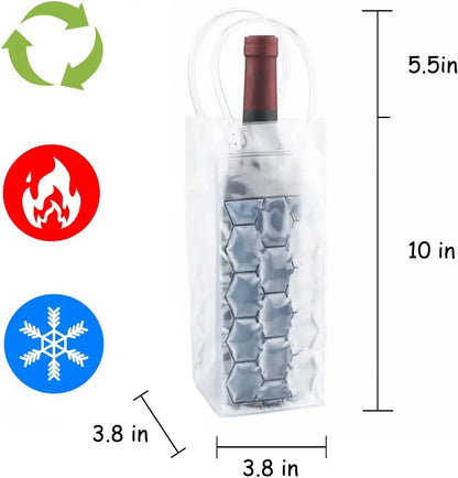 Wino Getränkekühler - Wiederverwendbare Gelmanschette, Flexibel für Flaschen 2