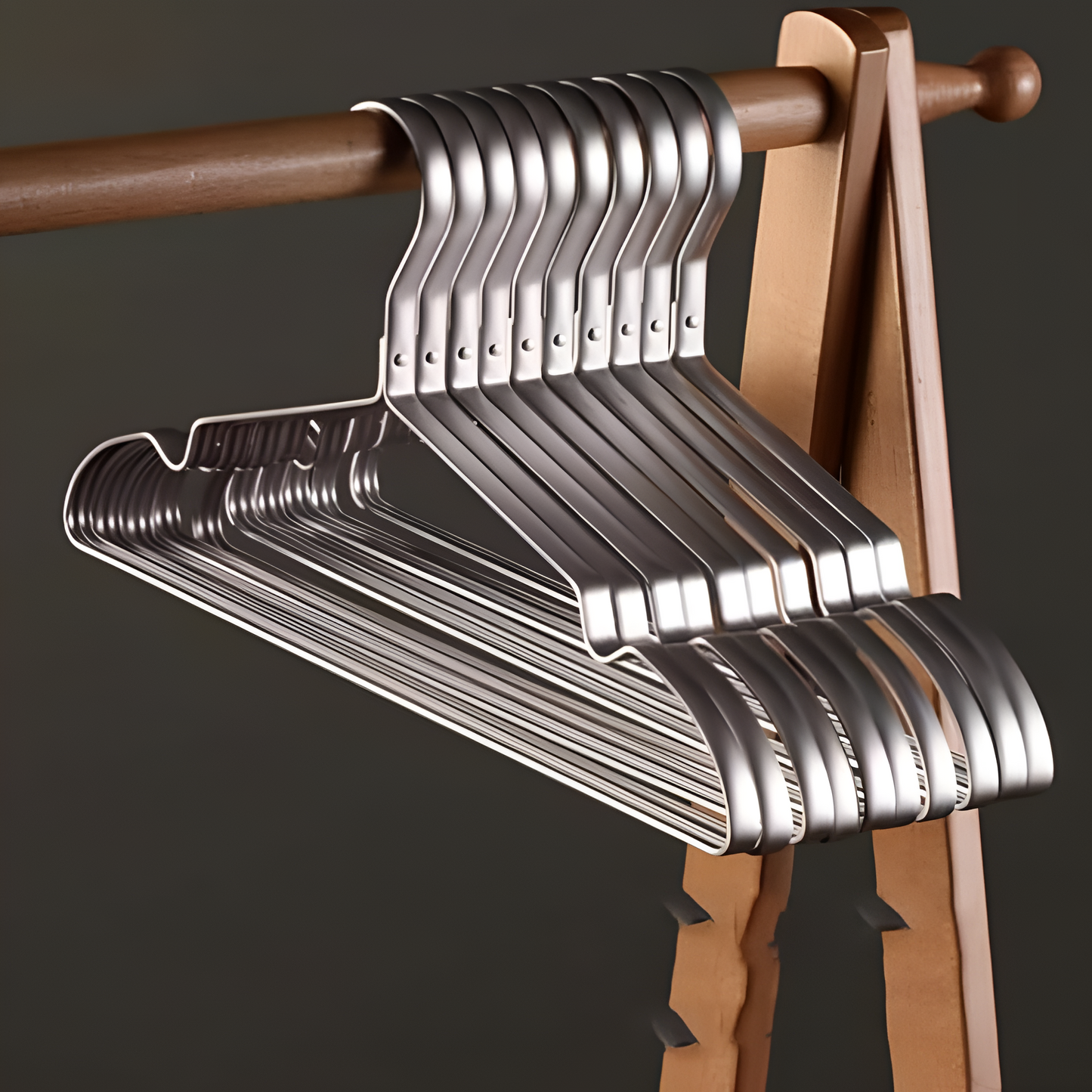 AluminiumHang™ - Aluminium Kleiderbügel Set - Moderner Stil - Rutschfester Halt