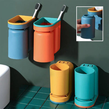 Zento Zahnbürstenhalter Wand - Hygienisch, Ohne Bohren, Platzsparend 3