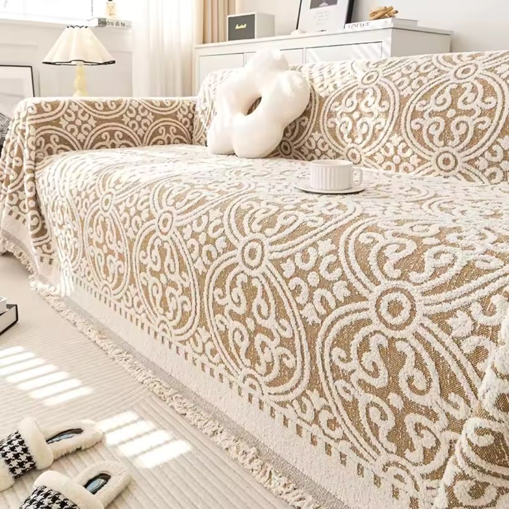 Ziera Sofabezug - Weiche Mikrofasermischung, Ornamentales Jacquarddesign 1