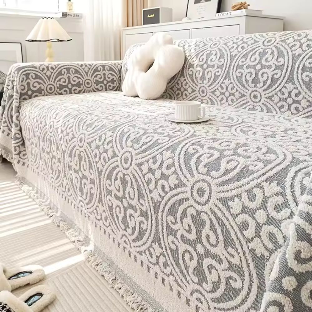 Ziera Sofabezug - Weiche Mikrofasermischung, Ornamentales Jacquarddesign 2