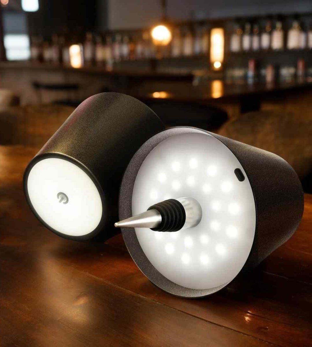 BottleGlow™ - LED Flaschenlampe Kabellos - USB Aufladbar - Dekorative Tischbeleuchtung