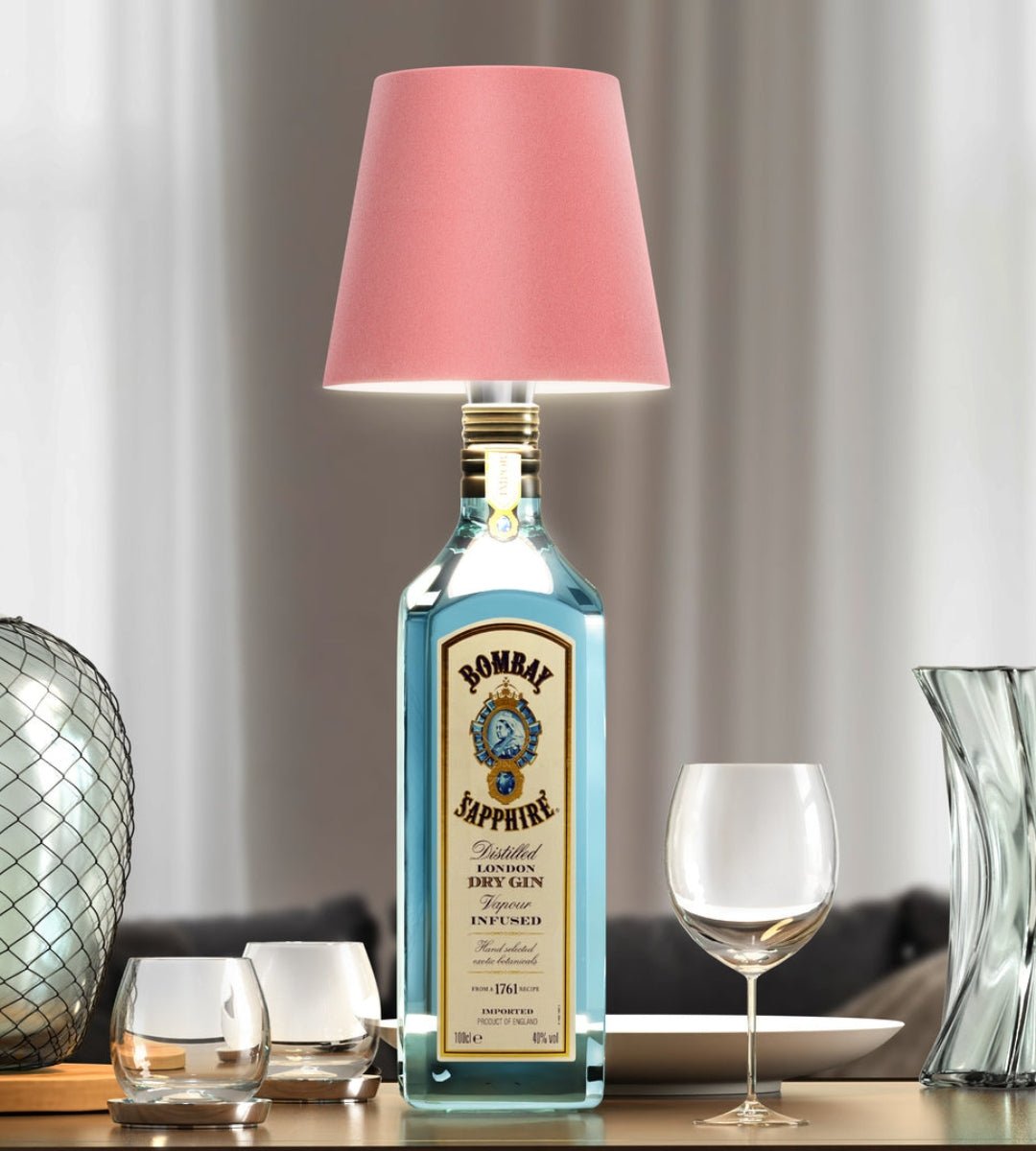 BottleGlow™ - LED Flaschenlampe Kabellos - USB Aufladbar - Dekorative Tischbeleuchtung