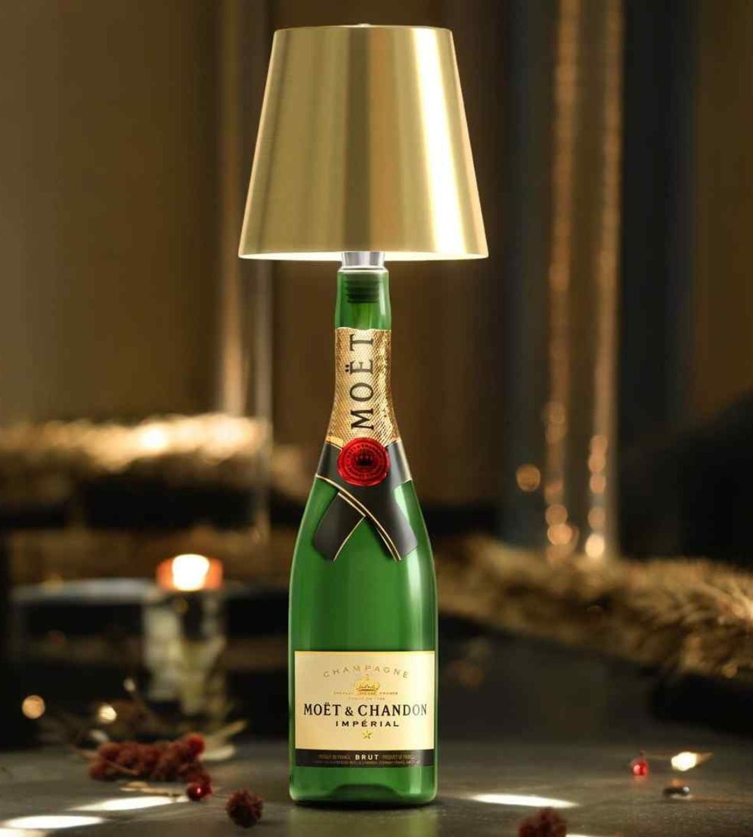 BottleGlow™ - LED Flaschenlampe Kabellos - USB Aufladbar - Dekorative Tischbeleuchtung