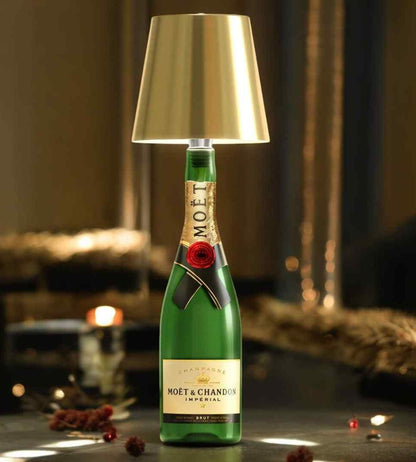 BottleGlow™ - LED Flaschenlampe Kabellos - USB Aufladbar - Dekorative Tischbeleuchtung