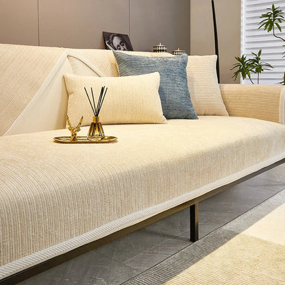 NordWeave™ - Chenille Sofaüberwurf - Skandinavischer Stil - Rutschfeste Unterseite
