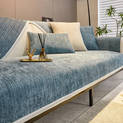 NordWeave™ - Chenille Sofaüberwurf - Skandinavischer Stil - Rutschfeste Unterseite