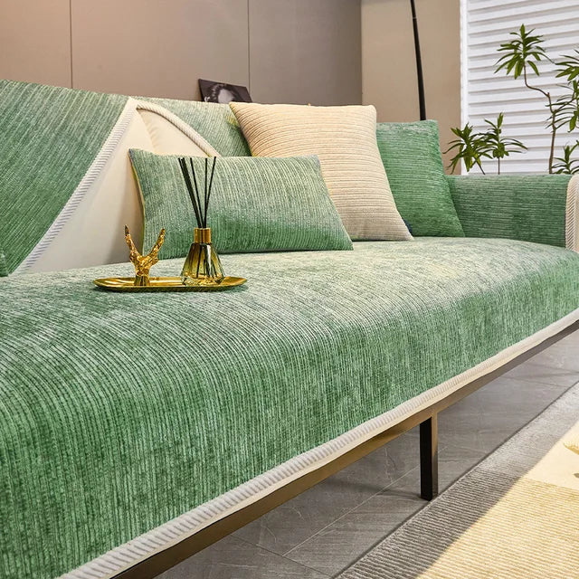 NordWeave™ - Chenille Sofaüberwurf - Skandinavischer Stil - Rutschfeste Unterseite
