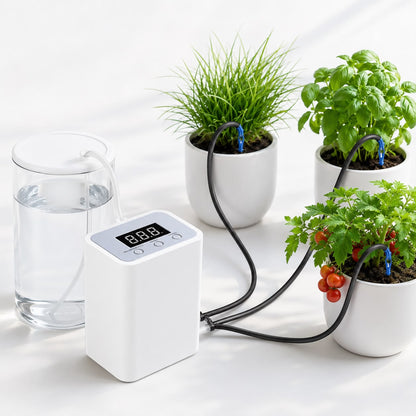 AquaSmart Bewässerungssystem - Automatische Pflanzenpflege, USB Wiederaufladbar