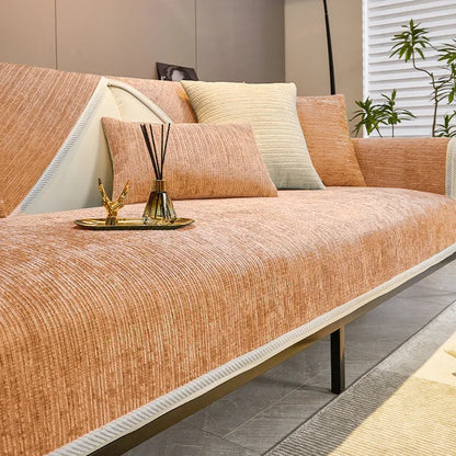 NordWeave™ - Chenille Sofaüberwurf - Skandinavischer Stil - Rutschfeste Unterseite