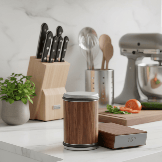 EdgeRoll™ - Rollender Messerschärfer - Präzises Design - Modernes Küchenzubehör