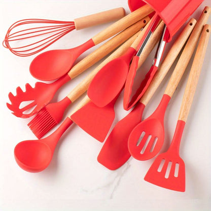CookFlex™ - Silikon Küchenutensilien Set - Modern Stil - 12-teiliges Kochset