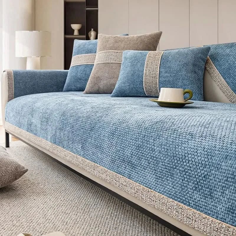 LinenGuard™ - Leinen Sofaüberzug - Modern Stil - Elegante Sofa Schutzabdeckung