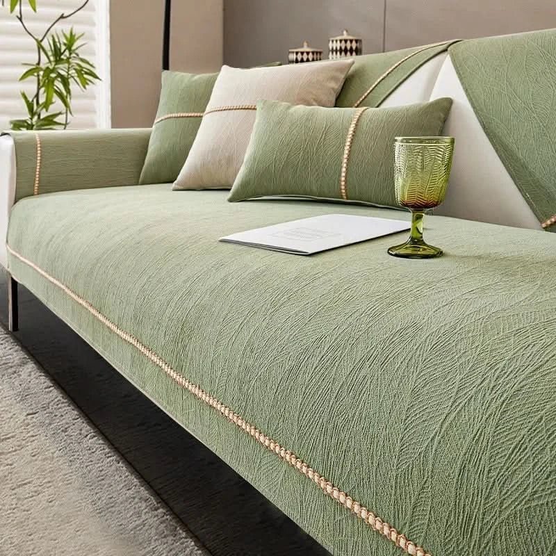 LinenGuard™ - Leinen Sofaüberzug - Modern Stil - Elegante Sofa Schutzabdeckung