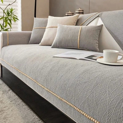 LinenGuard™ - Leinen Sofaüberzug - Modern Stil - Elegante Sofa Schutzabdeckung
