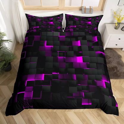 NeoGrid™ - Bettwäsche Set - Geometrisches Design - Modernes Schlafzimmer Set