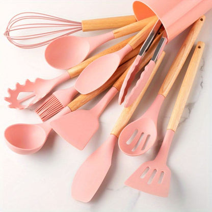 CookFlex™ - Silikon Küchenutensilien Set - Modern Stil - 12-teiliges Kochset
