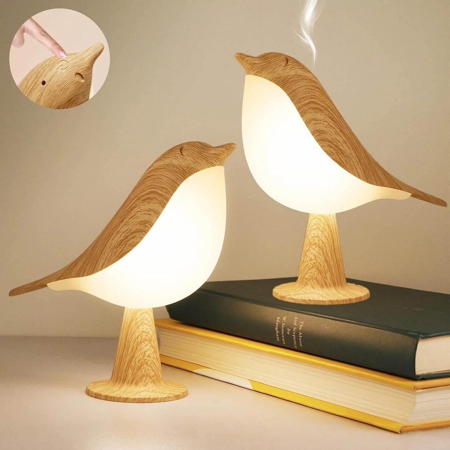 BirdLamp™ – Beruhigende Nachtlampe mit Touch-Steuerung – Warmes LED Licht