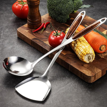 SteelChef™ - Edelstahl Küchenutensilien Set - Modern Stil - Premium Kochwerkzeug Set