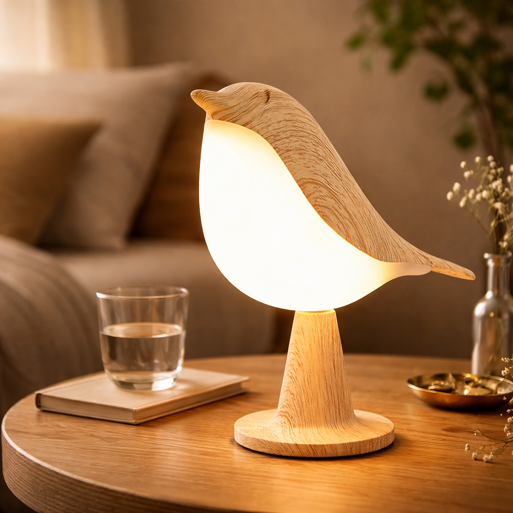 BirdLamp™ – Beruhigende Nachtlampe mit Touch-Steuerung – Warmes LED Licht