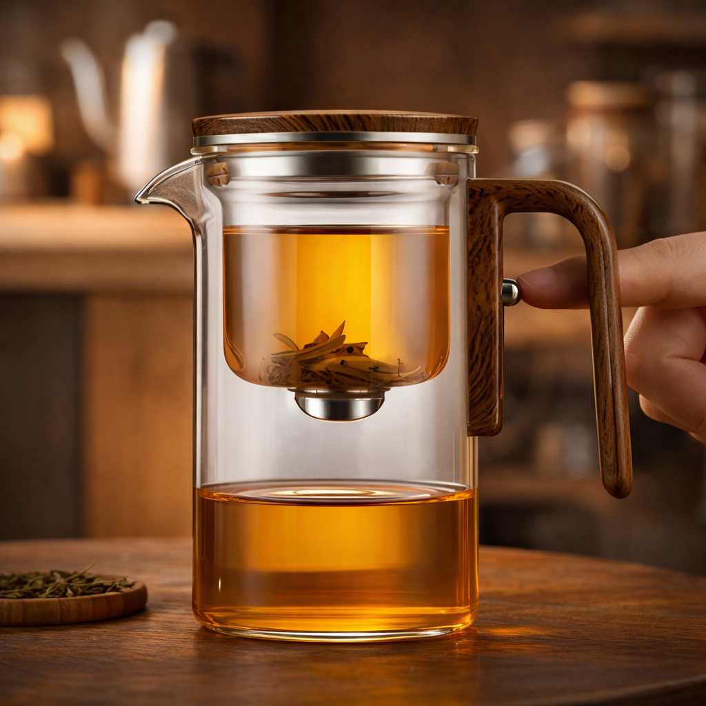 ElegantTea™ – Elegante Glas Teekanne mit Sieb – Für losen Tee