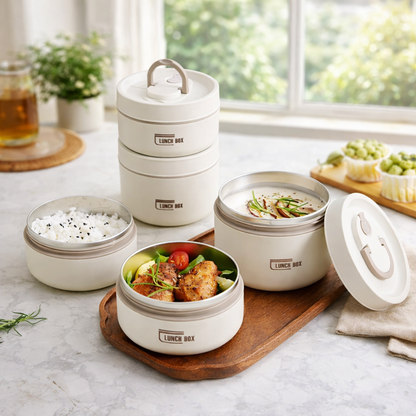 HeatLunch™ – Isolierte Edelstahl Lunchbox – Warmes Essen unterwegs