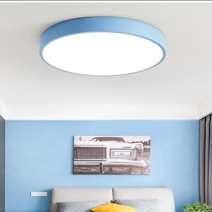 NordHalo™ - LED Deckenleuchte - Rundes Design - Holz Optik Deckenlampe